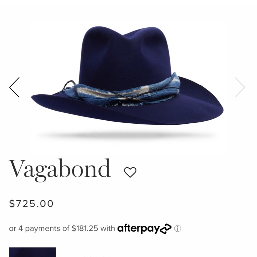 Worth & Worth Vagabond Felt Fedora Hat in Electric Blue - NWOT - Picture 16 of 16